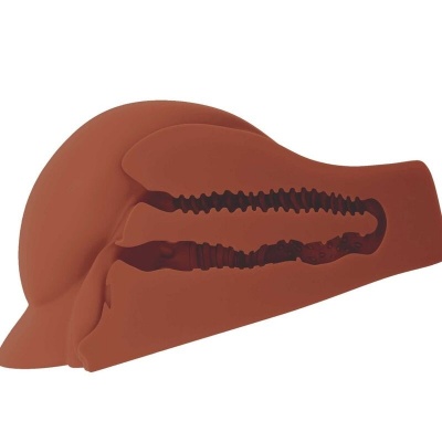 PDX Plus Perfect Ass XL Brown Double Entry Masturbator - image 3