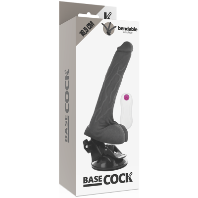 Basecock Articulated Realistic Vibrator Black 18.5 cm - image 5