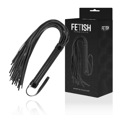 Fetish Submissive Vegan Leather Flogger - image 2
