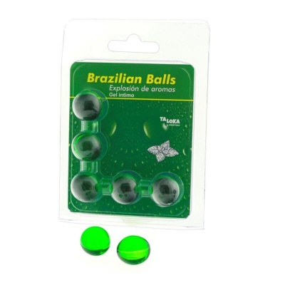 Taloka 5 Brazilian Balls Mint Intimate Gel Taloka 5 Brazilian Balls Mint Intimate Gel
