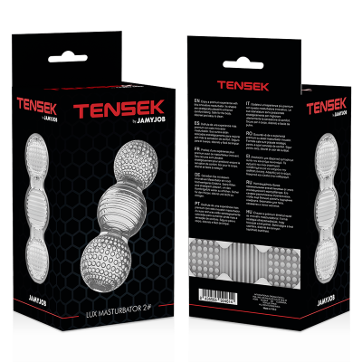 Jamyjob Extreme Tensek 2 Masturbator, Clear - image 5