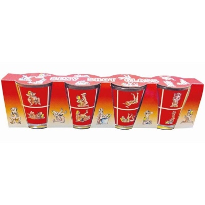 4 Kamasutra Glass Shot Set 4 Kamasutra Glass Shot Set