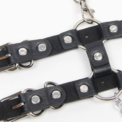 Subblime Leather Harness Straps Chain Details - image 8