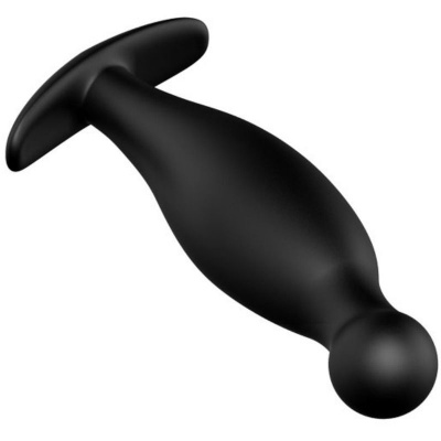Silicone Anal Plug 11.7 Cm Black - image 6
