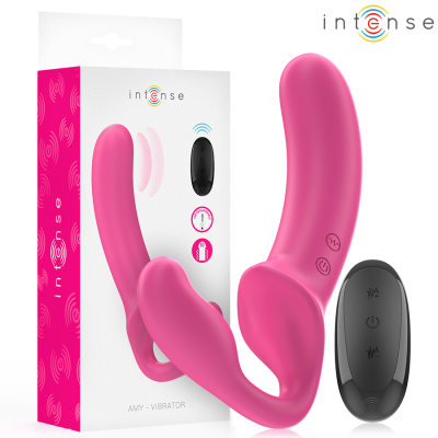 Intense Amy Double Vibrator 20cm - Pink Remote
