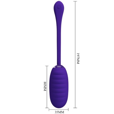Pretty Love — Kirk Rechargeable Vibrating Egg Purple - image 6