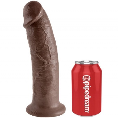King Cock Realistic Dildo, 25.4 cm, Brown - image 3