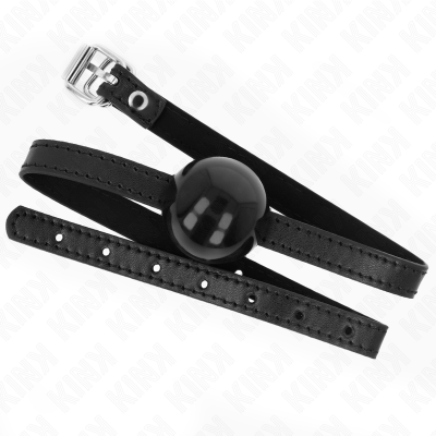 Kink Black Single Solid Ball 4cm Gag - image 2