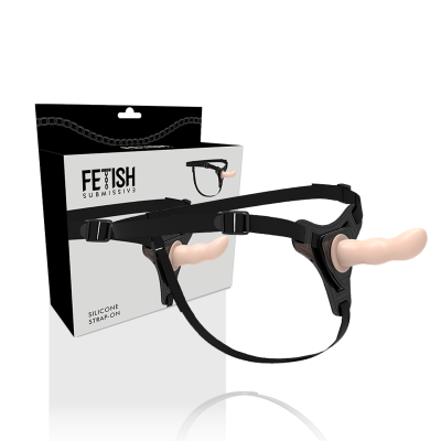 Fetish Submissive Harness Flesh Silicone G-Spot 12.5 CM - image 2