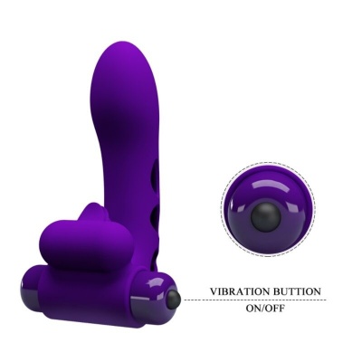 Pretty Love Orlando Purple Vibrator Finger Cover - image 6