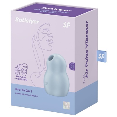 Satisfyer Pro To Go 1 Air Pulse Stimulator Blue - image 4