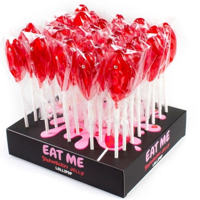 Secretplay - Display Assortment Vagina Lollipops Strawberry 40 Units - image 1