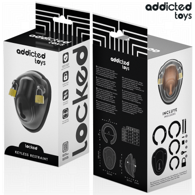 Addicted Toys Locked Keyless Restraint Penis Cage 11.5cm - image 6