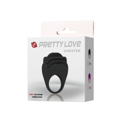 Pretty Love Chester Black Vibrator Ring - image 9