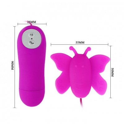 Baile - Love Eggs Butterfly Clitoris Stimulator 12 Speeds Lilac - image 5