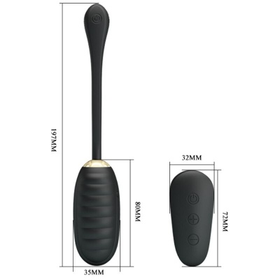 Pretty Love Doreen Black Vibrating Egg Wireless Remote Control - image 8