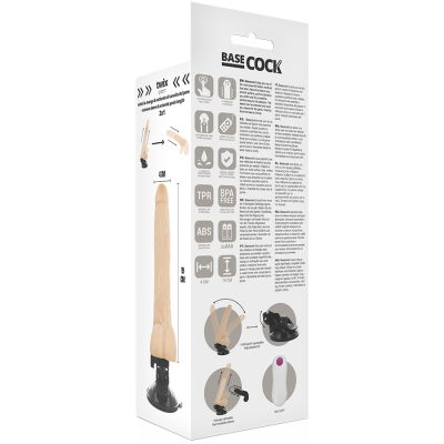 Basecock Realistic Vibrator Flesh 19 cm - image 5