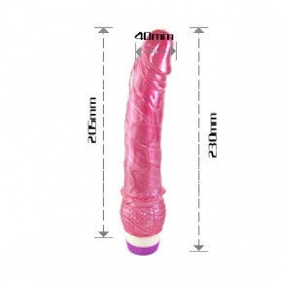 Baile Realistic Red Vibrator 23CM - image 4