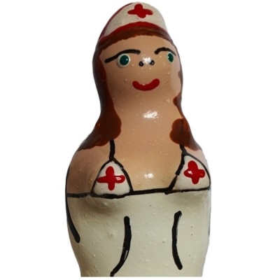 Condomerie Handpainted Nurse Brunette Condomerie Handpainted Nurse Brunette