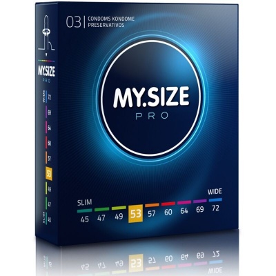 My Size Pro Condoms 53 mm 3 Pack