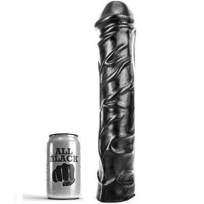 All Black Giant Soft Fisting Dildo 32 CM