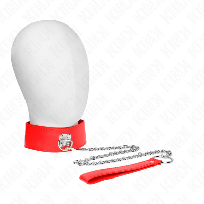 Necklace With Belt 65 CM With Wide Red Strap Adjustable 33.5-41 CM X 5 - image 1