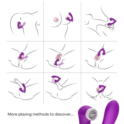 Armony Secretkiss Curved Clitoral Stimulator Purple - image 4