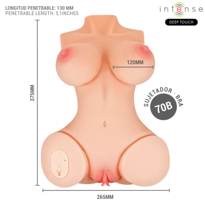 Intense Vero Torso Vagina Suction Heat Vibration - image 6