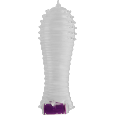 Ohmama Textured Penis Sleeve with Vibrating Bullet - image 3