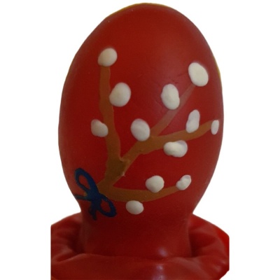 Condomerie Handpainted Easter Egg Red