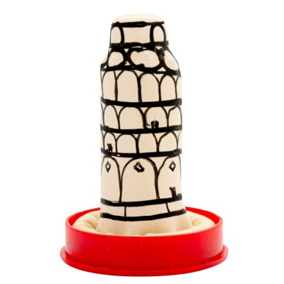 Condomerie Pisa Tower Hand-Painted Condom - image 2
