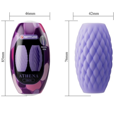 Pretty Love Athena Eros Silicone Masturbator Purple - image 6
