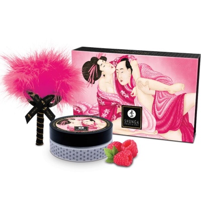 Shunga Raspberry Edible Massage Powder Kit 75g