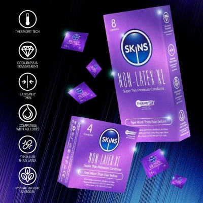 Skins Latex-Free Condoms XL Pack Of 4 - image 5