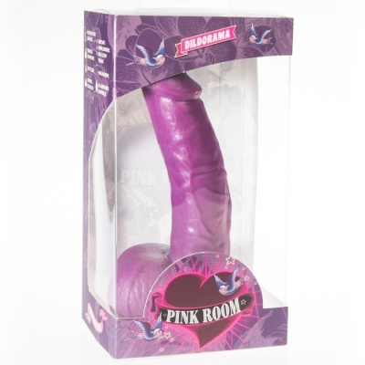 Pink Room Connor Realistic Dildo, Purple, 16cm - image 2