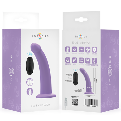 Intense Eddie Vibrator 17.5cm - Purple Remote - image 8