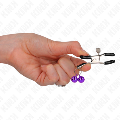 KINK Double Bell Nipple Clamp Purple 6cm - image 4