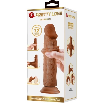 Pretty Love Quentin Realistic Dildo 18cm Brown - image 6