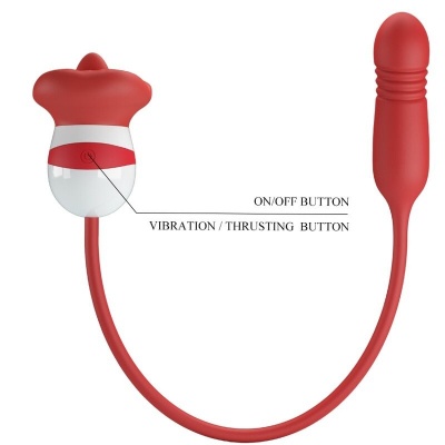Pretty Love Ashlynn Red Mouth Vibrator - image 4