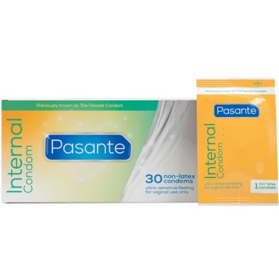 Pasante Internal Female Condoms Box 30 Units