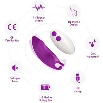 Armony Honeybee Wearable G-Spot Vibrator Purple - image 6