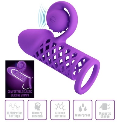 Romance Harden Purple Extended Sleeve Vibrating - image 2