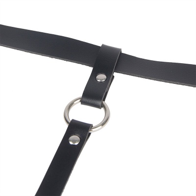 Subblime Leather Chain Leg Harness Black - image 5