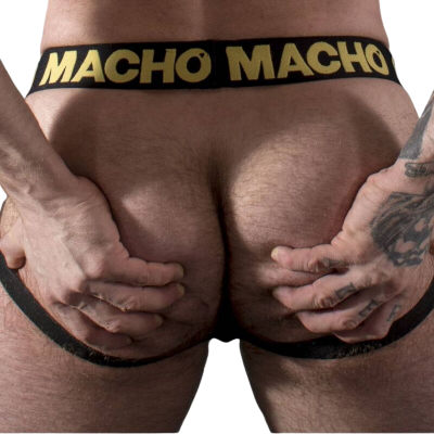 Macho MX25AC Jockstrap Yellow Leather L