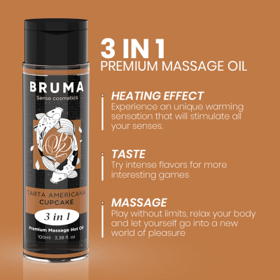 Bruma Premium Massage Hot Oil Cupcake 3-in-1 100ML - image 4