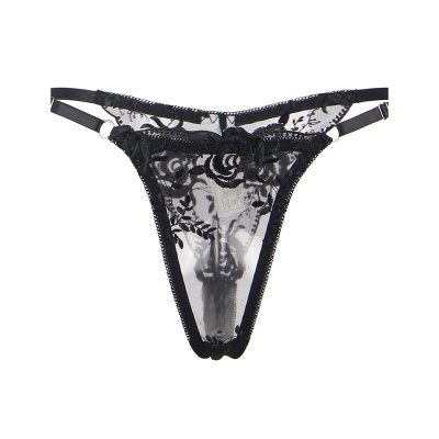 Sublime 3-Piece Lingerie Set Floral Black S/M - image 8