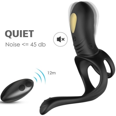Armony Joy Jumper Ring Remote Anal Plug Black