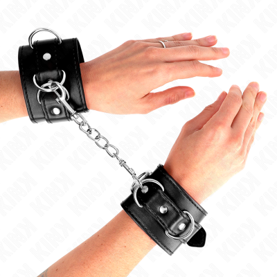Kink 3 D-Ring Wrist Restraints, Black - image 1