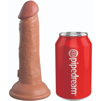 King Cock Elite Silicone Dildo 15.2 CM Caramel
