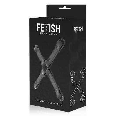 Fetish Submissive Vegan Leather Hog Tie - image 6